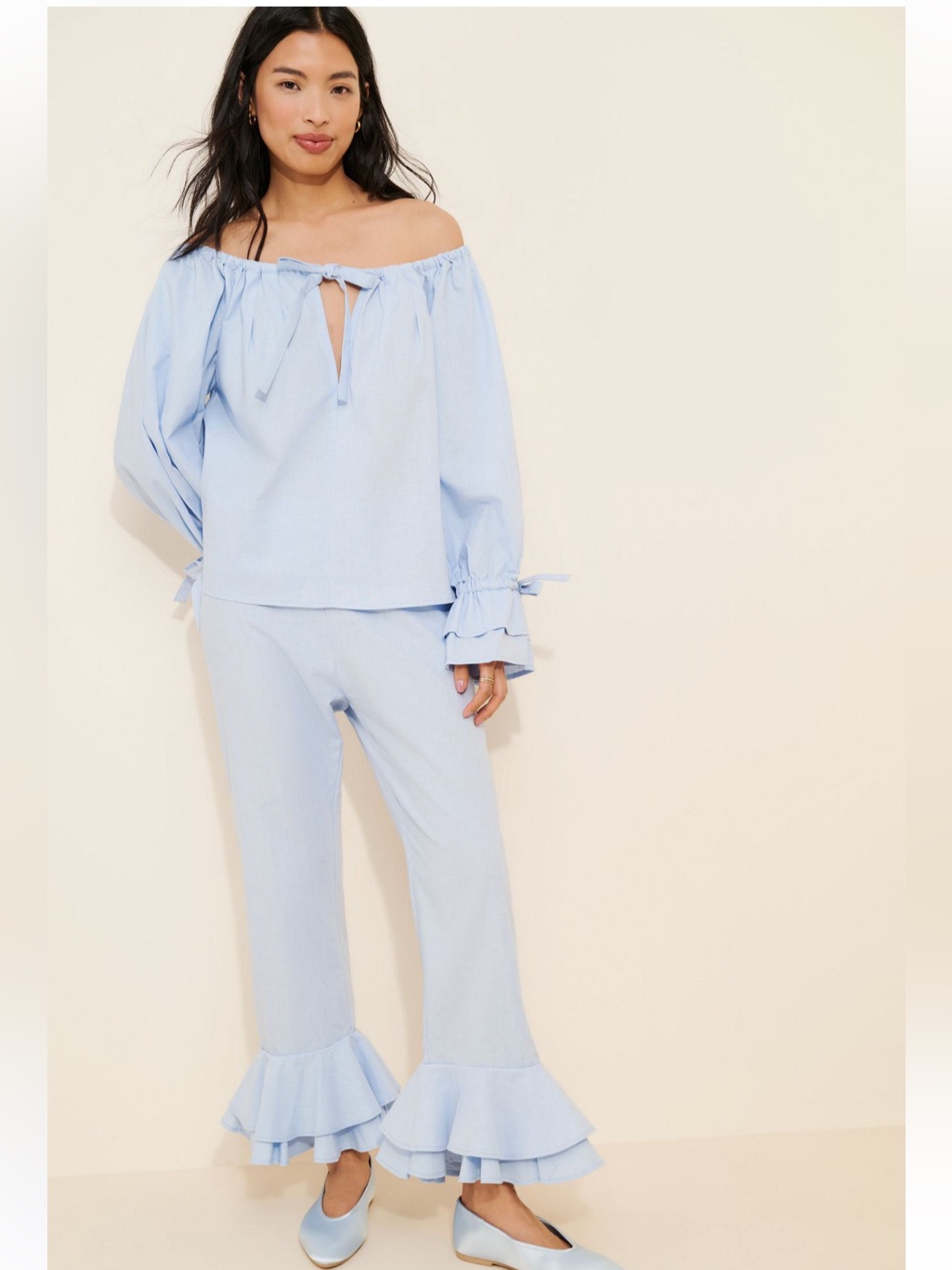 Free People 2 Piece Sleeper Cha Cha Lounge Set